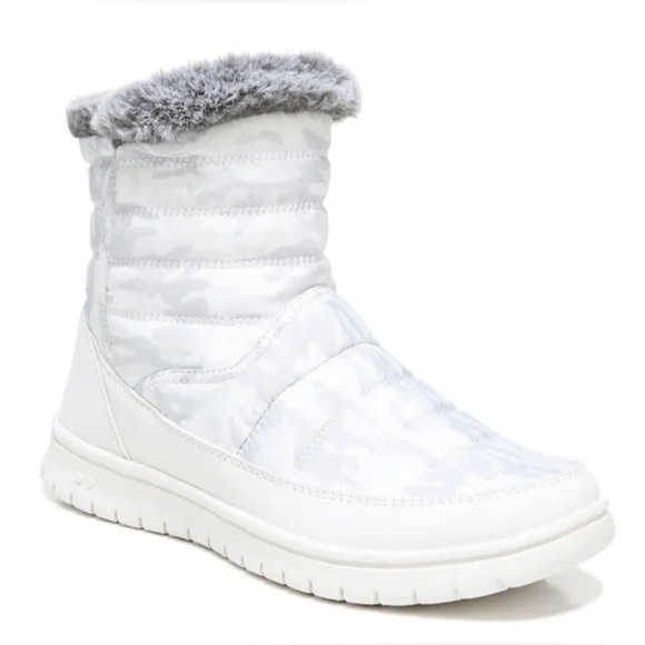 NEW Ryka Women’s Suzy Water Repellant Camo White Ankle Boots Size 9.5M - Picture 1 of 11